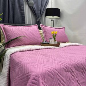 Colcha unicolor ovejera suave y cálida para cama, ideal para dormitorio moderno