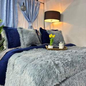 Edredón ártico en felpa con piel de durazno, suave, cálido y acogedor para dormitorio