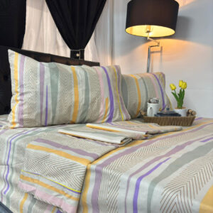 Juego de sábanas estampadas en 144 hilos, suave y resistente, ideal para mejorar el descanso y decorar el dormitorio