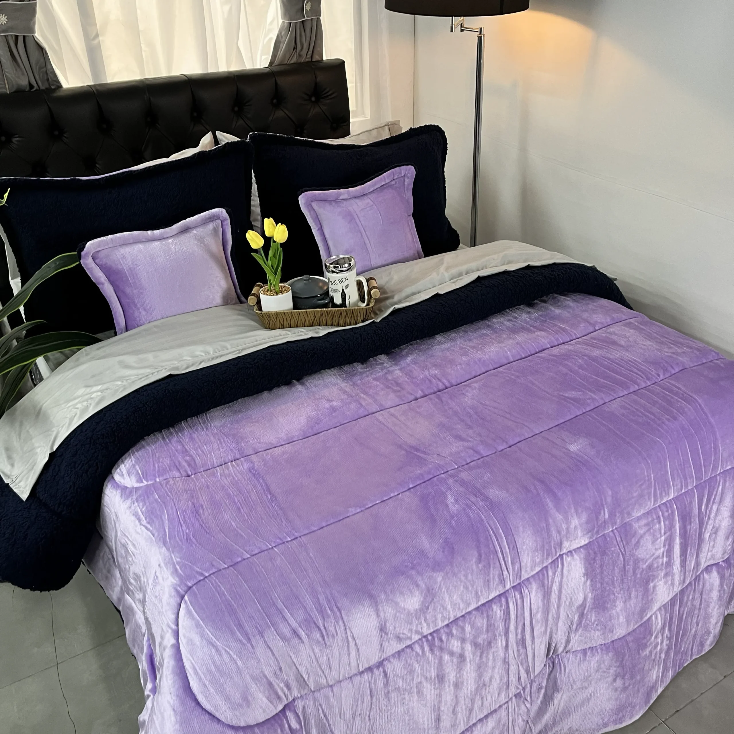 Edredón Berlín Lila - Azul Oscuro - Image 3