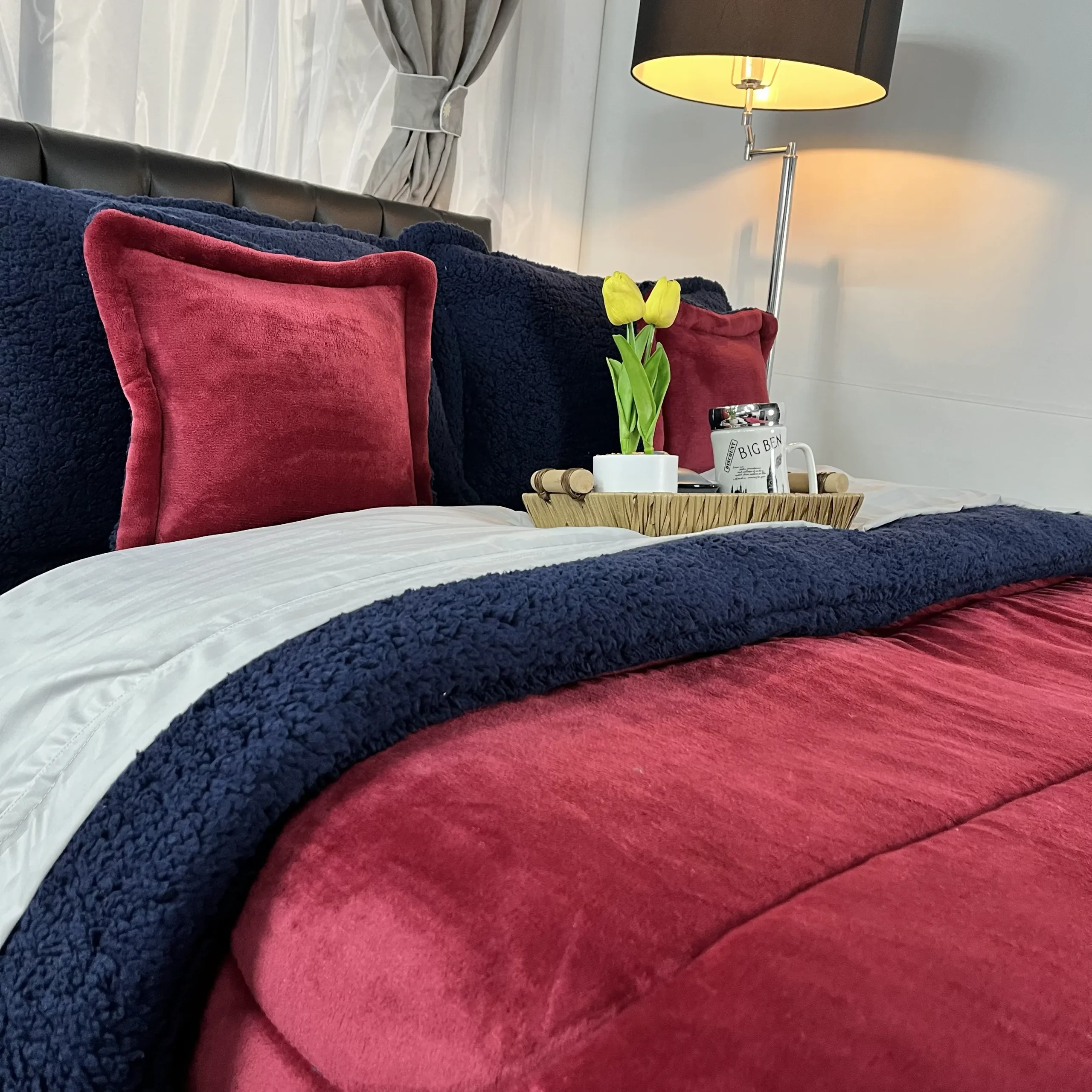 Edredón Berlín Vino Tinto - Azul Oscuro - Image 2