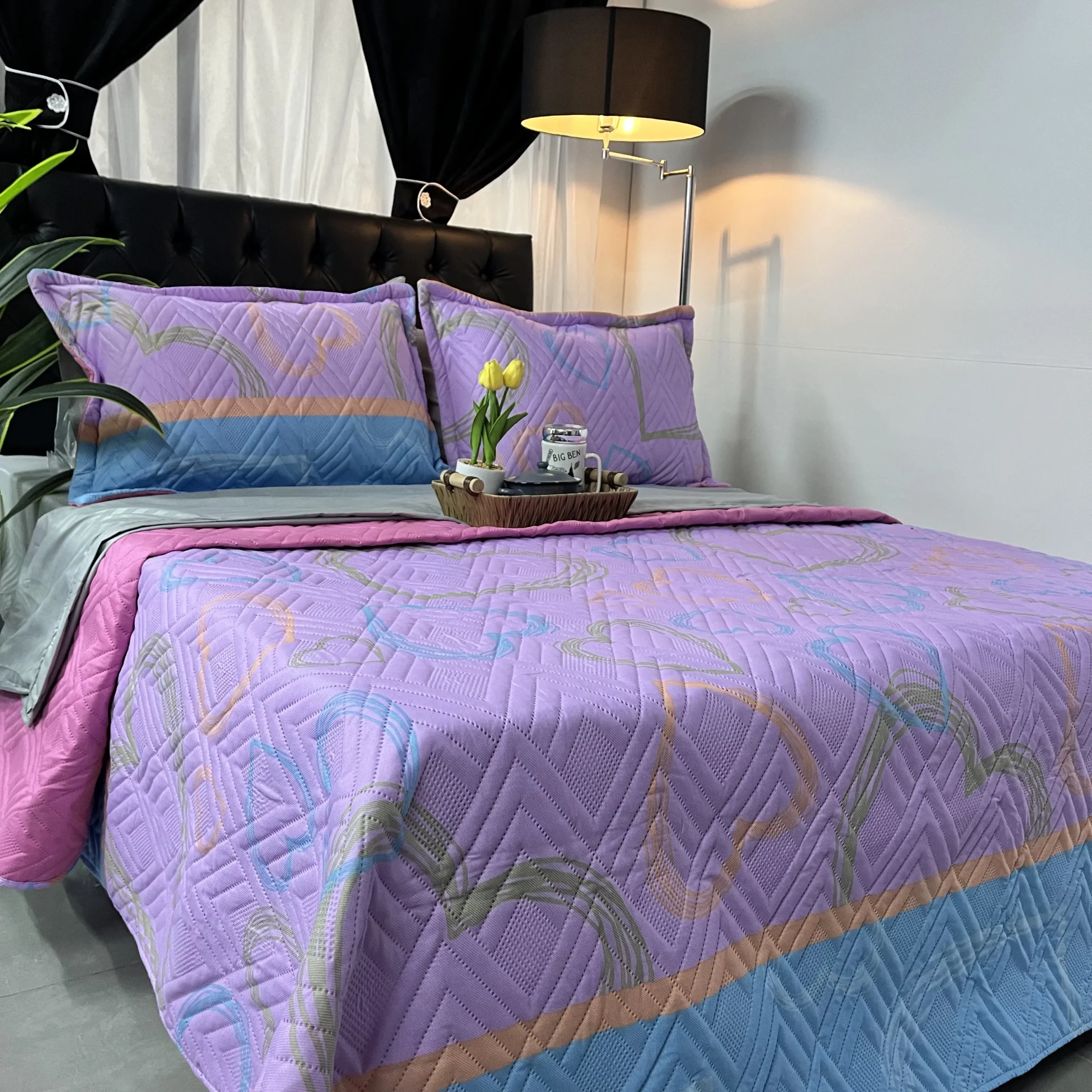 Colcha Combinada Lavanda Dream