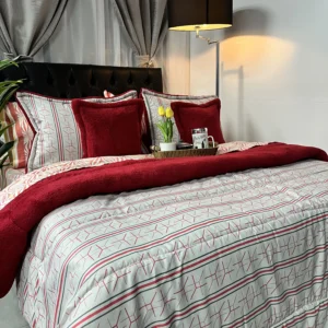 Edredón danés estampado con diseño de ovejero para cama doble, suave y acogedor para dormitorio