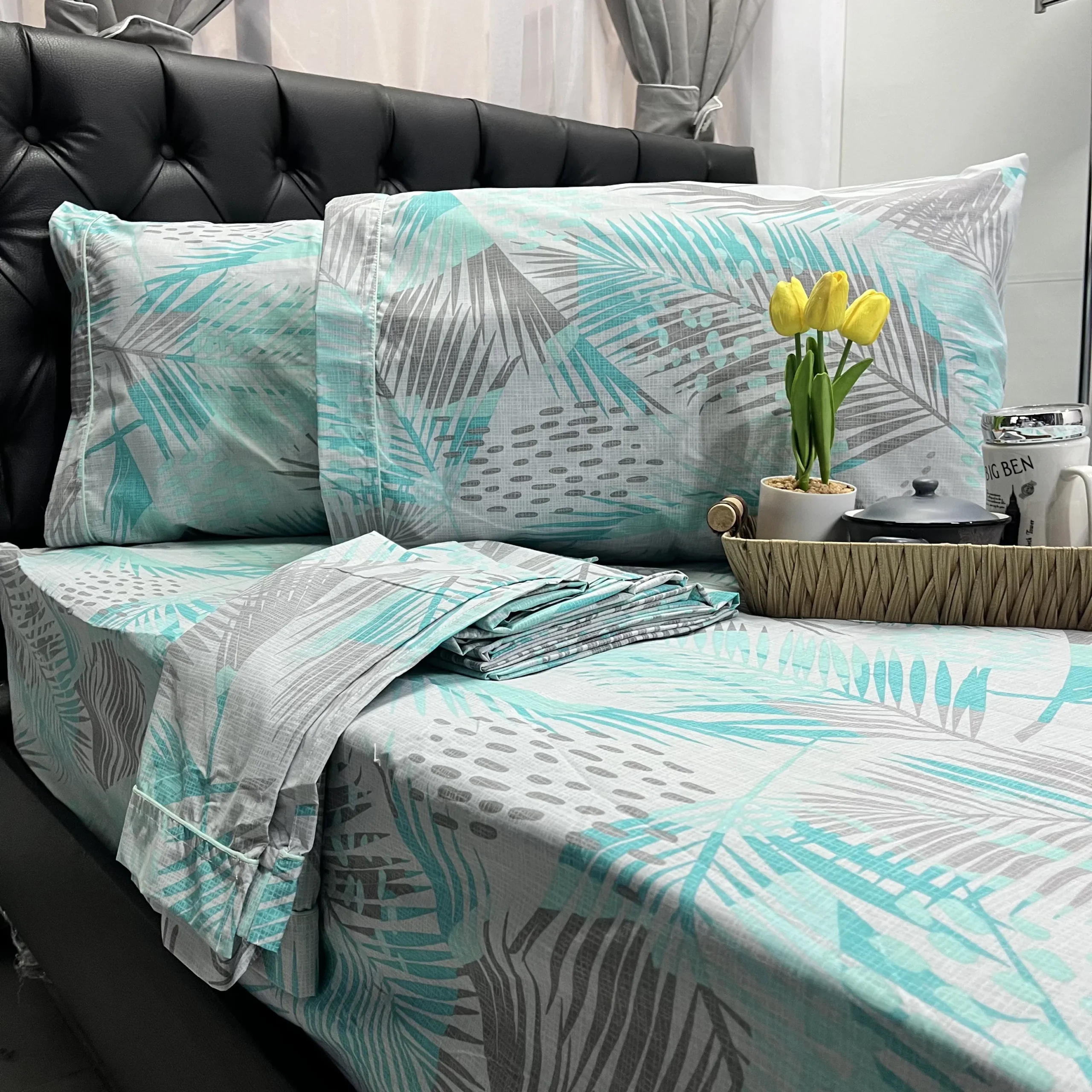 Juego de sábanas de 144 hilos suaves y cómodas para cama, ideales para dormitorio.