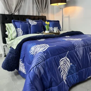 Edredón ovejero estampado con diseño de ovejero para cama doble, suave y acogedor para dormitorio