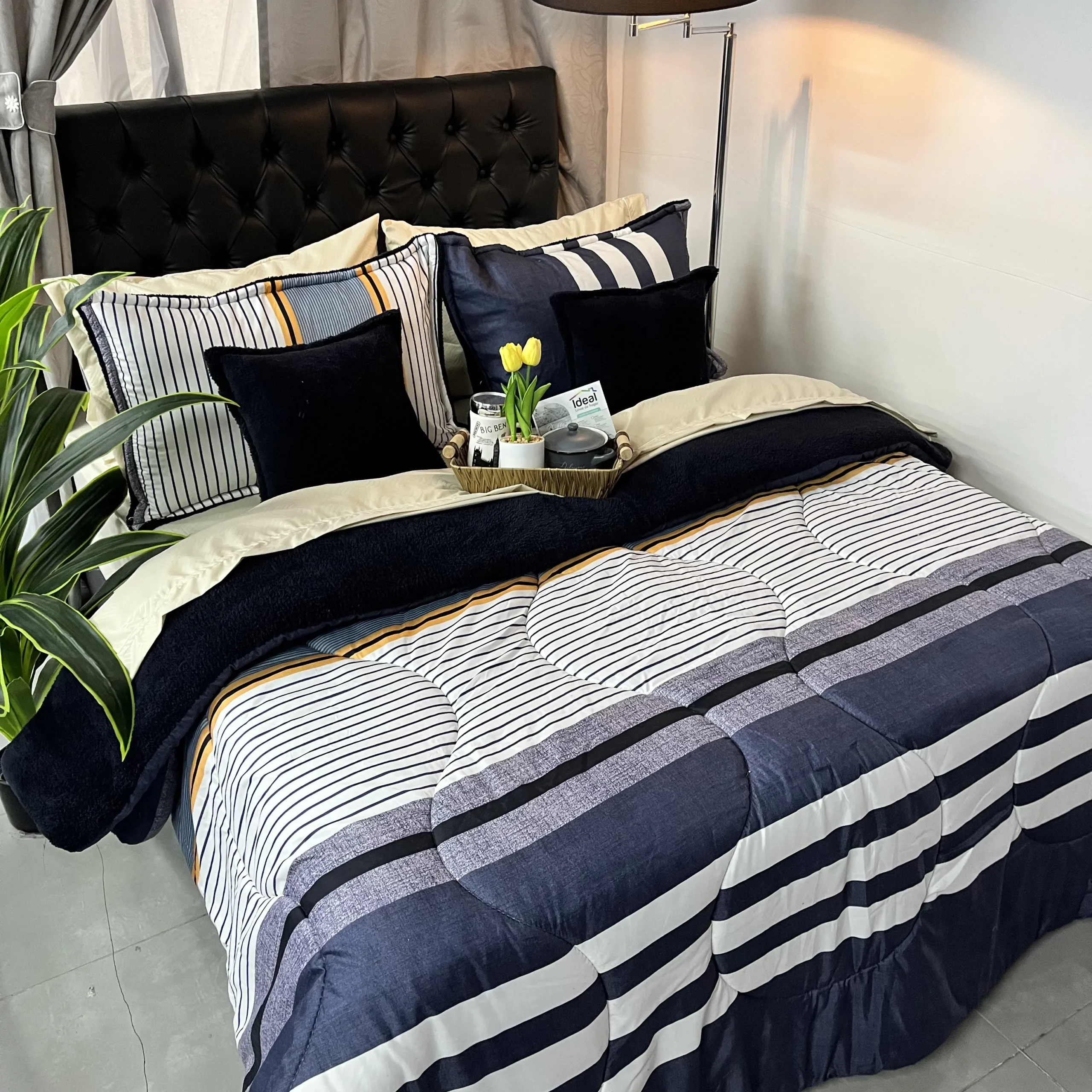 Edredón estampado ovejero para cama doble, suave, cálido y cómodo. Ideal como cubrecama doble térmico para dormitorio. Edredón acolchado con diseño ovejero, ligero, resistente y fácil de lavar, perfecto para brindar abrigo y confort en noches frías.