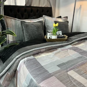 Edredón estampado ovejero para cama doble, cálido, suave y acogedor para dormitorio