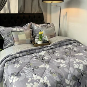 Edredón estampado para cama doble con diseño moderno y acogedor para dormitorio
