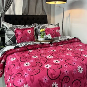 Edredón estampado para cama doble con diseño moderno y acogedor para dormitorio