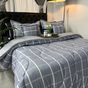 Edredón estampado para cama doble, acolchado y moderno para dormitorio