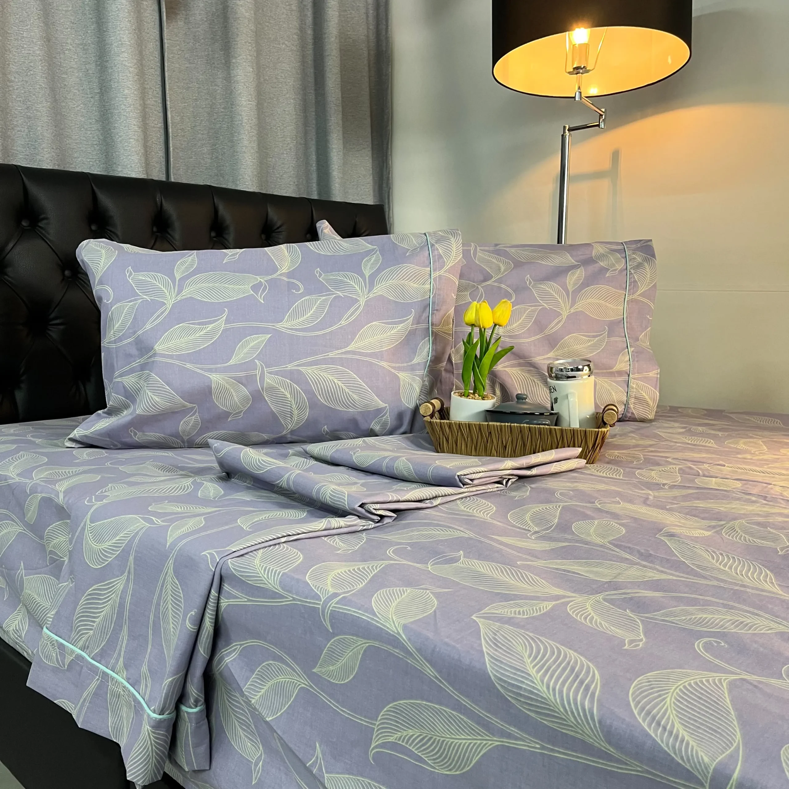 . Juego de sábanas de 144 hilos suaves y cómodas para cama, ideales para dormitorio